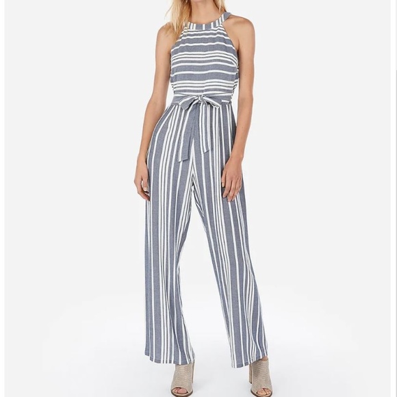 express jumpsuit striped